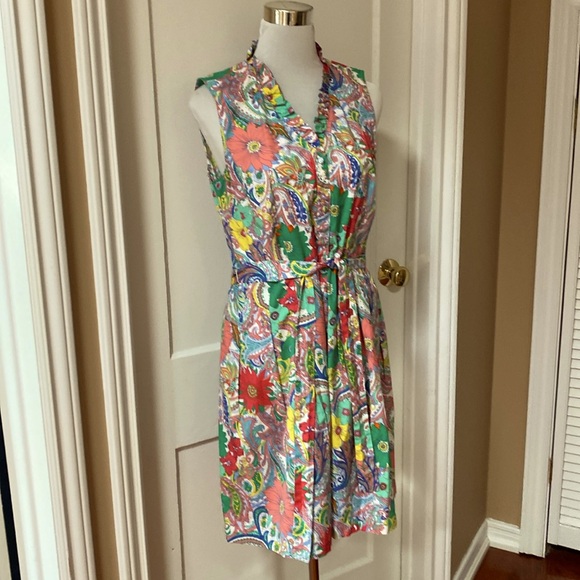 Talbots Dresses & Skirts - Talbots 100% cotton floral dress. Size 14 P.